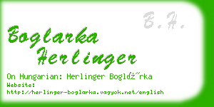 boglarka herlinger business card
